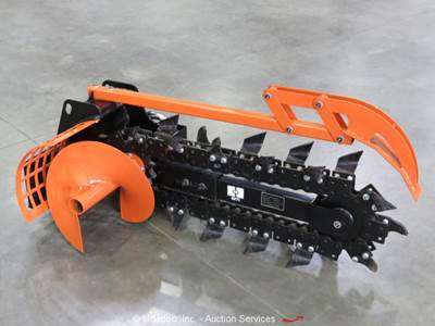 GIYI GY-X39F Trencher Mini Skid Steer Hyd Trenching Attachment bidadoo -New