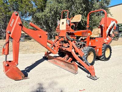 2003 Ditch Witch 3700 Ride-On H341 Rock Wheel Trencher Backhoe Diesel bidadoo