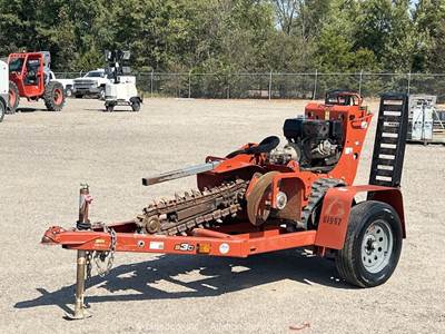 2019 Ditch Witch C12X 24" Walk Behind Trencher Tracked Crawler Trailer bidadoo