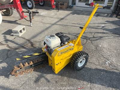 2020 Ground Hog T-4-HS18 18" Walk Behind Digging Trencher Honda GX 160 bidadoo