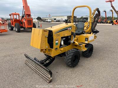 2021 Vermeer RTX450 60" Ride-On Trencher Backfill Blade Tractor Diesel bidadoo