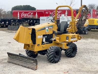 2021 Vermeer RTX450 60" Ride-On Trencher Backfill Blade Tractor Diesel bidadoo