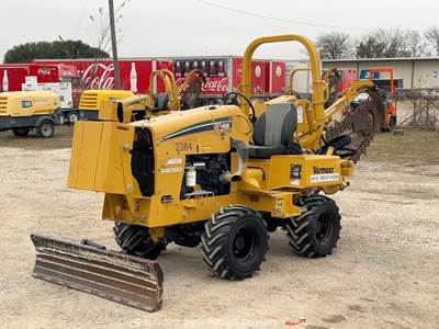 2021 Vermeer RTX450 60" Ride-On Trencher Backfill Blade Tractor Diesel bidadoo