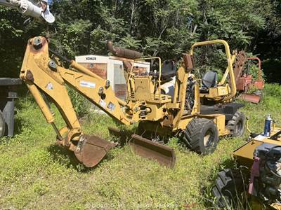2011 Vermeer TR650 4WD Ride-On Trencher Backhoe Tractor Deutz Diesel bidadoo