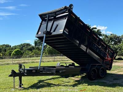 2024 Covered Wagon Trailers 16' T/A Hydraulic Dump Equipment Trailer bidadoo