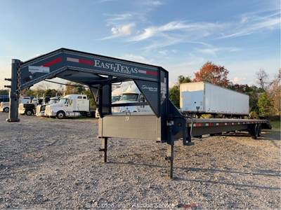 2023 East Texas Trailers 40' T/A Gooseneck Equipment Trailer Flatbed bidadoo