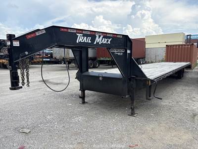 2025 Trail Maxx Max27-40 40' T/A Gooseneck Flatbed Equipment Trailer bidadoo