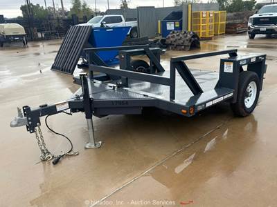 2022 Triple L 4610 10' Hydraulic Drop Deck Flatbed Equipment Trailer S/A bidadoo