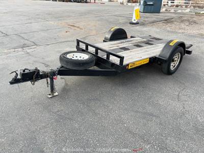 2006 Western 510 12' S/A Tilt Wood Flatbed Utility Equipment Trailer bidadoo