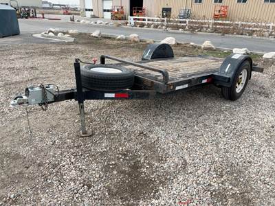 2006 Western 512 12' S/A Wood Deck Flatbed Utility Equipment Trailer bidadoo