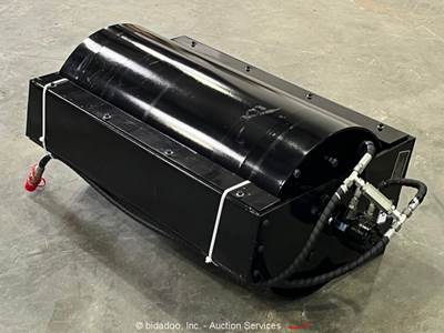 GIYI GY-VR39 Vibratory Roller Hydraulic Mini Skid Steer Attachment bidadoo -New