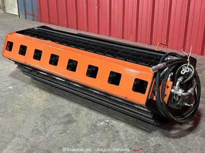 Pabreak 73" Vibratory Roller Hydraulic Skid Steer Attachment bidadoo -New
