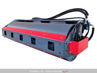 Raytree RMVR76 76" Vibratory Roller Hydraulic Skid Steer Attachment bidadoo -New