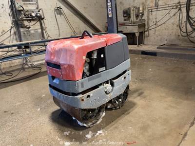 2019 Husqvarna LP6505 Double Drum Walk Behind Vibratory Roller Diesel bidadoo