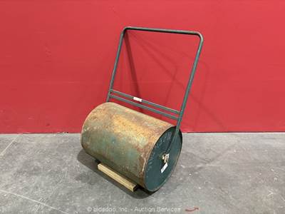 Industrial Steel Push-Pull Dual Direction Lawn Roller Drum Compactor bidadoo