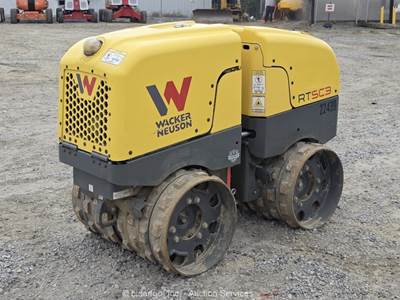 2023 Wacker Neuson RTSC3 34" Trench Compactor Vibratory Drum Roller bidadoo