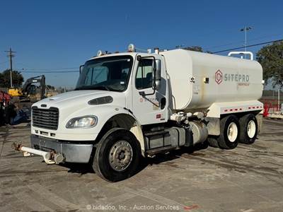 2012 Freightliner M2106 4,000 Gallon T/A Water Truck A/T Cummins 350 HP bidadoo