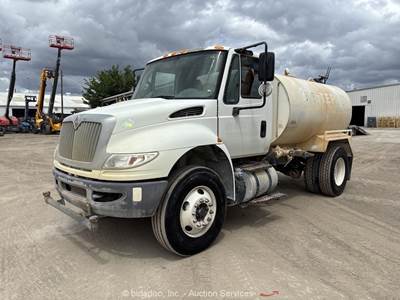 2018 International 4300 SBA S/A 2,000 Gal Water Tank Truck Cummins PTO bidadoo