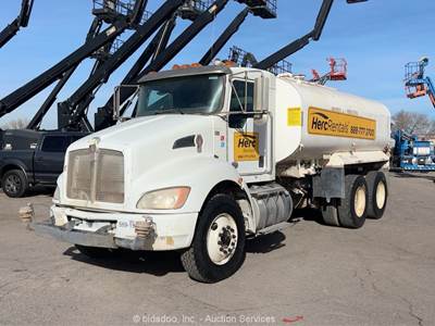 2019 Kenworth T-370 4,000 Gallon T/A Water Tank Truck Sprayer Paccar PTO bidadoo