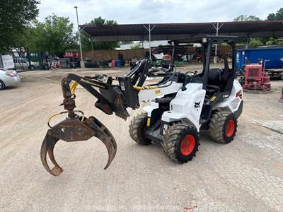 2021 Bobcat L28 Telescopic Wheel Loader Tractor Skid Steer Grapple bidadoo