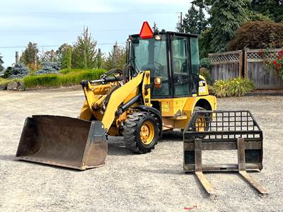 2008 Caterpillar 904B Wheel Loader Tractor Cab Aux Hyd Q/C Bucket Forks bidadoo