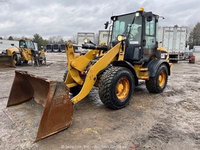 2014 Caterpillar 908H2 Wheel Loader Tractor Aux Hydraulic Q/C Bucket Cab bidadoo