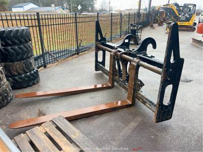 Cat 72" Pallet Forks Carriage Quick Attach Heavy Duty Material Handling bidadoo