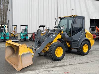 2015 John Deere 204K 4WD Articulating Wheel Loader Tractor Cab A/C Aux bidadoo