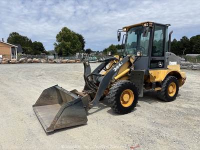 2013 John Deere 244J 4WD Compact Wheel Loader A/C Cab Aux Hyd Q/C Bucket bidadoo