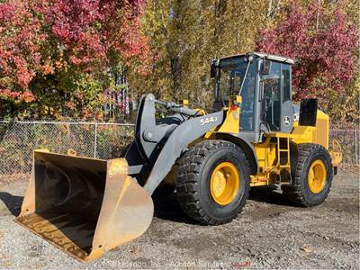2007 John Deere 544J Wheel Loader Diesel Tractor Cab 105" Bucket Hyd Q/C bidadoo