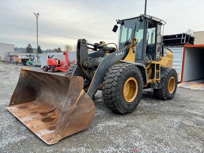 2006 John Deere 544J Wheel Loader Diesel Tractor Cab A/C Hyd Q/C Bucket bidadoo