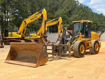 2020 John Deere 544L 4WD Articulating Wheel Loader Tractor Forks Bucket bidadoo
