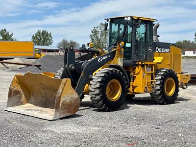2018 John Deere 624K Articulated Wheel Loader Tractor Cab Quick Connect bidadoo