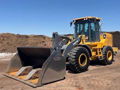 2021 John Deere 624P Wheel Loader Tractor A/C Cab Ride Control Aux Hyd bidadoo