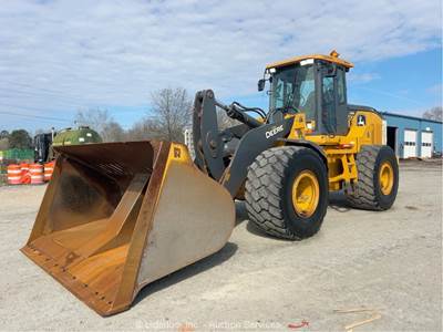 2021 John Deere 644 P-Tier Articulated Wheel Loader Tractor Roll Out BKT bidadoo
