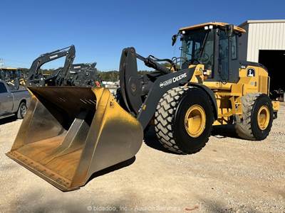 2021 John Deere 644L Front Wheel Loader Tractor Cab A/C Rollout Bucket bidadoo