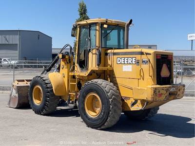 1997 John Deere TC54H Articulating Wheel Loader Tractor Bucket Aux Hyd ...