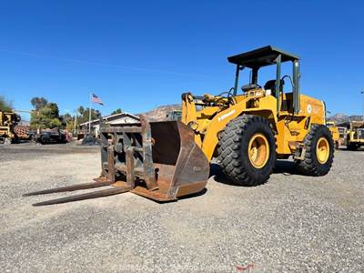 2006 Kawasaki 65ZV Articulated Wheel Loader Tractor Bucket Forks Cummins bidadoo