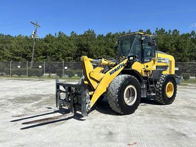 2021 Komatsu WA270-8 Articulated Wheel Loader Cab A/C Q/C Bucket Forks bidadoo