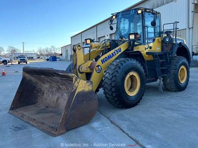 2021 Komatsu WA380-8 Articulated Wheel Loader A/C Cab Bucket Aux Hyd bidadoo