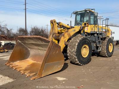 2008 Komatsu WA500-6 Wheel Loader Diesel Tractor Cab A/C Scale Bucket bidadoo