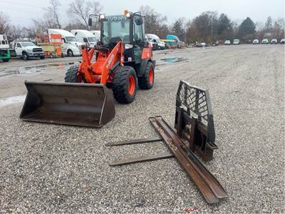 2017 Kubota R630 Wheel Loader Tractor Diesel Aux Hydraulic Cab Air Heat bidadoo