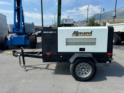 Air Compressor 2020 Allmand Maxi-Air 185 CFM Diesel Portable Trailer Mounted Rotary Screw