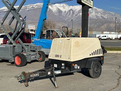 Air Compressor 2013 Doosan 185 CFM Diesel Portable Trailer Mounted Rotary Screw