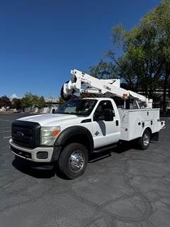 Used Boom / Bucket Truck 2011 Ford F-550 4x4 6.7L Diesel Altec AT37G Aerial Lift 43' Working Height