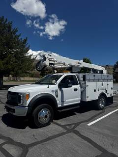 Used Boom / Bucket Truck 2017 Ford F-550 4x4 6.7L Diesel Altec AT40G Aerial Lift 46' Working Height LOW MILES!!