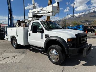 Boom / Bucket Truck 2010 Ford F-550 XL CERTIFIED!! 43' Working Articulated Versalift Bucket