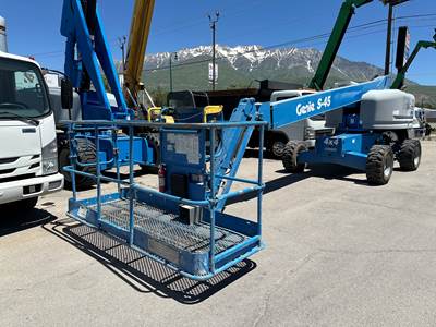 Aerial Boom Lift 2017 Genie S45 4x4 45' Platform with Jib Diesel Manlift Telescopic