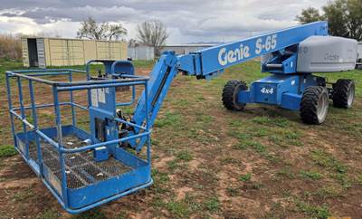 Used Aerial Boom Lift 2012 Genie S65 4x4 65' Platform with Jib Diesel Manlift Telescopic LOW HOURS!
