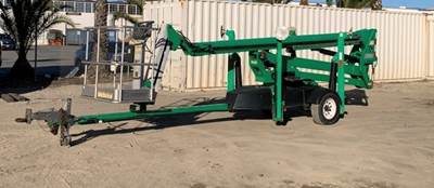 Tow Behind Aerial Boom Lift 2016 JLG T500J 50' Platform with Jib Portable Manlift Articulating *